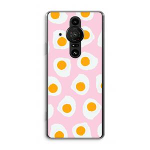 CaseCompany Dancing eggs: Sony Xperia Pro-I Transparant Hoesje