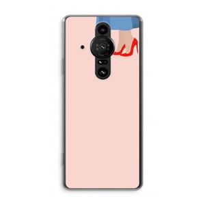 CaseCompany High heels: Sony Xperia Pro-I Transparant Hoesje