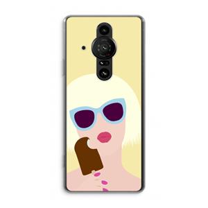 CaseCompany Ice cream: Sony Xperia Pro-I Transparant Hoesje