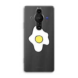 CaseCompany Spiegelei: Sony Xperia Pro-I Transparant Hoesje