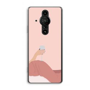 CaseCompany Wine: Sony Xperia Pro-I Transparant Hoesje