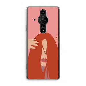 CaseCompany Woke up like this: Sony Xperia Pro-I Transparant Hoesje
