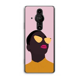 CaseCompany Yellow glasses: Sony Xperia Pro-I Transparant Hoesje