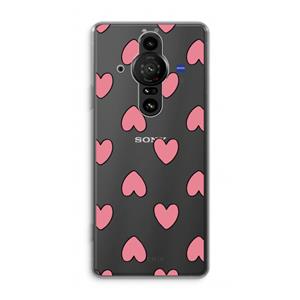 CaseCompany Ondersteboven verliefd: Sony Xperia Pro-I Transparant Hoesje