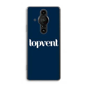 CaseCompany Topvent Navy: Sony Xperia Pro-I Transparant Hoesje