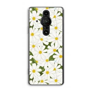 CaseCompany Summer Daisies: Sony Xperia Pro-I Transparant Hoesje