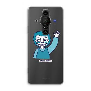 CaseCompany Zwaai: Sony Xperia Pro-I Transparant Hoesje