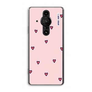 CaseCompany Hartjes: Sony Xperia Pro-I Transparant Hoesje