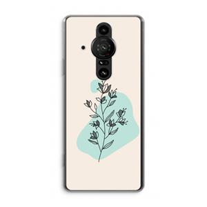 CaseCompany Violets are blue: Sony Xperia Pro-I Transparant Hoesje