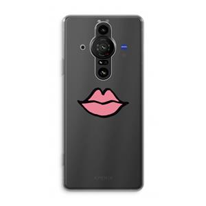 CaseCompany Kusje: Sony Xperia Pro-I Transparant Hoesje
