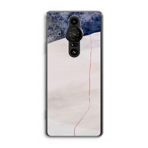 CaseCompany Stone White: Sony Xperia Pro-I Transparant Hoesje