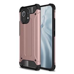 Lunso Armor Guard backcover hoes - Xiaomi Mi 11 - Rose Goud