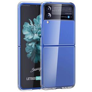 Lunso Samsung Galaxy Z Flip4 - Backcover telefoonhoes - Transparant