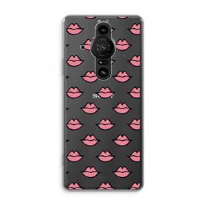 CaseCompany Lipjes: Sony Xperia Pro-I Transparant Hoesje