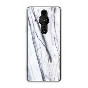 CaseCompany Gestreepte marmer: Sony Xperia Pro-I Transparant Hoesje