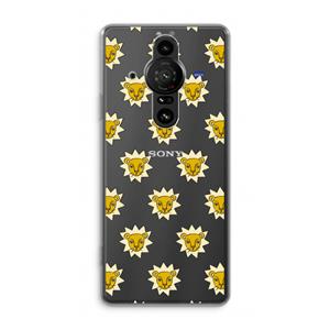 CaseCompany Leeuwenkoppen: Sony Xperia Pro-I Transparant Hoesje