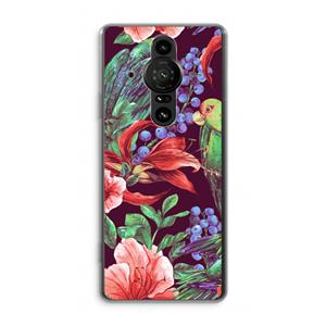 CaseCompany Papegaaien: Sony Xperia Pro-I Transparant Hoesje