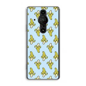 CaseCompany Bananas: Sony Xperia Pro-I Transparant Hoesje