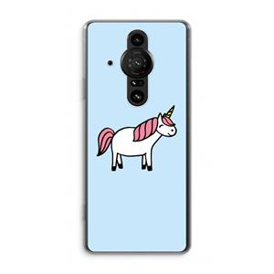 CaseCompany Eenhoorn: Sony Xperia Pro-I Transparant Hoesje