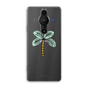 CaseCompany Palmboom: Sony Xperia Pro-I Transparant Hoesje
