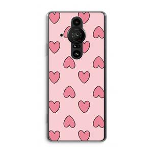 CaseCompany Ondersteboven verliefd: Sony Xperia Pro-I Transparant Hoesje