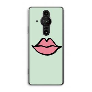 CaseCompany Kusje: Sony Xperia Pro-I Transparant Hoesje