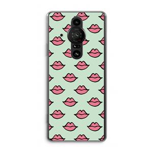 CaseCompany Lipjes: Sony Xperia Pro-I Transparant Hoesje