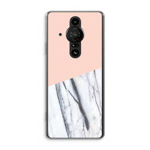 CaseCompany A touch of peach: Sony Xperia Pro-I Transparant Hoesje