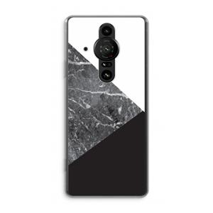 CaseCompany Combinatie marmer: Sony Xperia Pro-I Transparant Hoesje