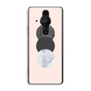 CaseCompany Marmeren cirkels: Sony Xperia Pro-I Transparant Hoesje