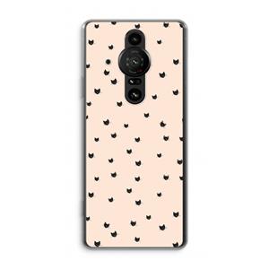 CaseCompany Kleine kattenkopjes: Sony Xperia Pro-I Transparant Hoesje