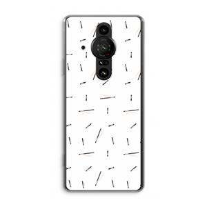CaseCompany Hipster stripes: Sony Xperia Pro-I Transparant Hoesje