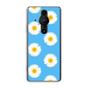 CaseCompany Margrietjes: Sony Xperia Pro-I Transparant Hoesje