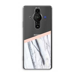 CaseCompany A touch of peach: Sony Xperia Pro-I Transparant Hoesje