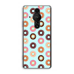 CaseCompany Donuts: Sony Xperia Pro-I Transparant Hoesje