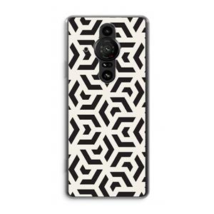 CaseCompany Crazy pattern: Sony Xperia Pro-I Transparant Hoesje