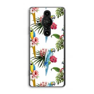 CaseCompany Kleurrijke papegaaien: Sony Xperia Pro-I Transparant Hoesje