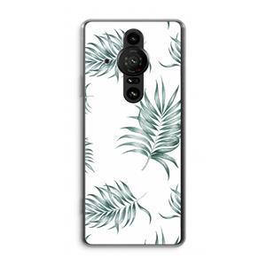 CaseCompany Simple leaves: Sony Xperia Pro-I Transparant Hoesje