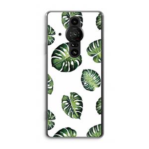 CaseCompany Tropische bladeren: Sony Xperia Pro-I Transparant Hoesje