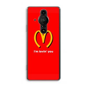 CaseCompany I'm lovin' you: Sony Xperia Pro-I Transparant Hoesje