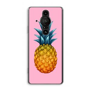 CaseCompany Grote ananas: Sony Xperia Pro-I Transparant Hoesje