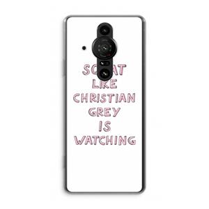 CaseCompany Christian Grey: Sony Xperia Pro-I Transparant Hoesje