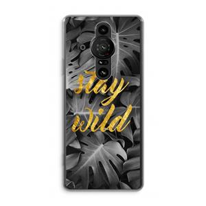 CaseCompany Stay wild: Sony Xperia Pro-I Transparant Hoesje