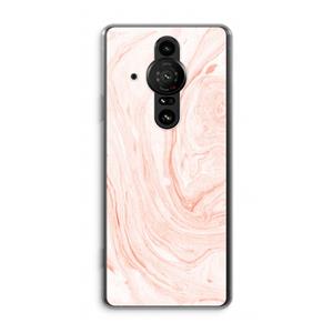 CaseCompany Peach bath: Sony Xperia Pro-I Transparant Hoesje