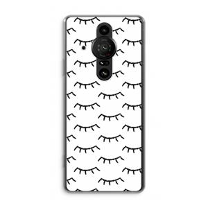CaseCompany Wimpers: Sony Xperia Pro-I Transparant Hoesje