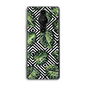 CaseCompany Geometrische jungle: Sony Xperia Pro-I Transparant Hoesje