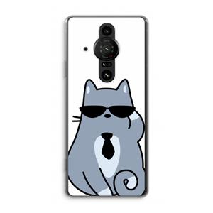 CaseCompany Cool cat: Sony Xperia Pro-I Transparant Hoesje