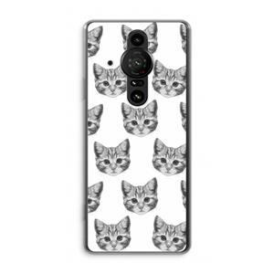 CaseCompany Kitten: Sony Xperia Pro-I Transparant Hoesje