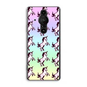 CaseCompany Musketon Unicorn: Sony Xperia Pro-I Transparant Hoesje