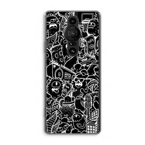 CaseCompany Vexx Black City : Sony Xperia Pro-I Transparant Hoesje